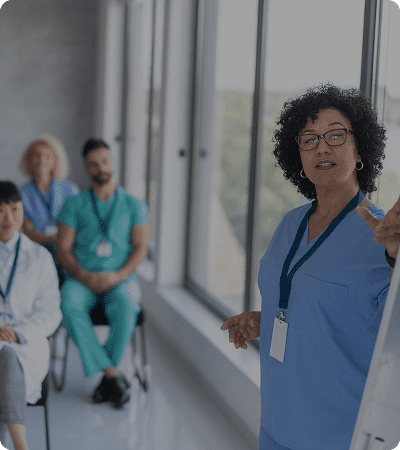 Healthcare team in a meeting